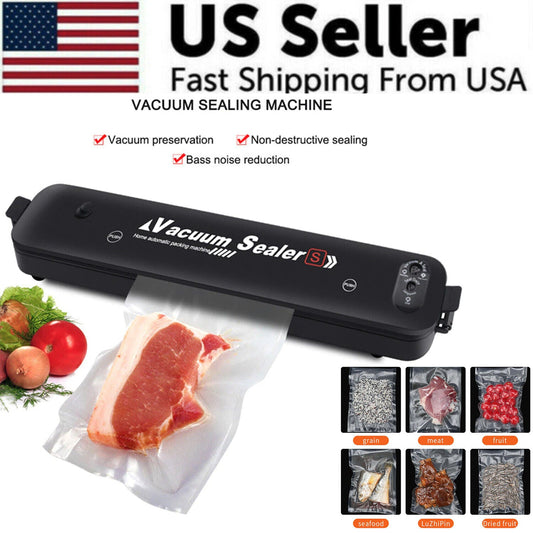 Automatic Food Vacuum Sealer with Bags - Compact One-Touch Kitchen Sealer