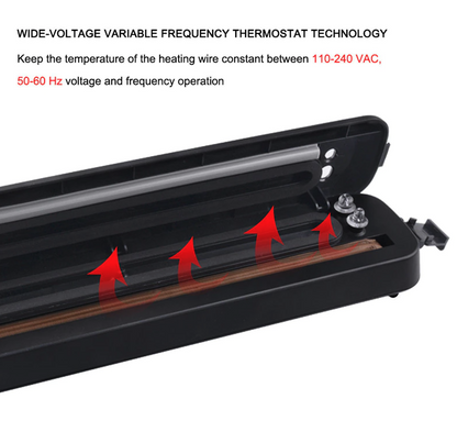 Automatic Food Vacuum Sealer with Bags - Compact One-Touch Kitchen Sealer