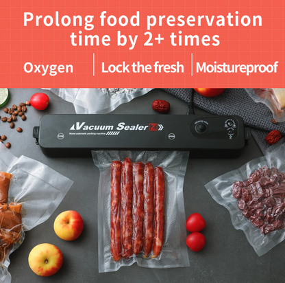 Automatic Food Vacuum Sealer with Bags - Compact One-Touch Kitchen Sealer