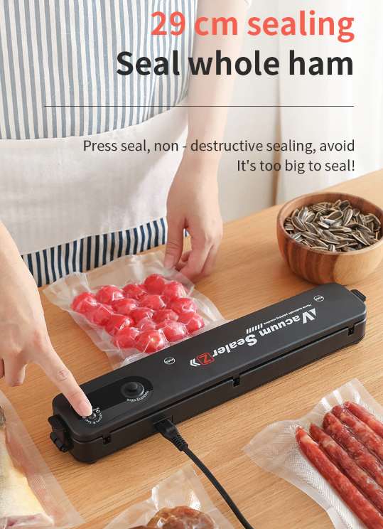 Automatic Food Vacuum Sealer with Bags - Compact One-Touch Kitchen Sealer