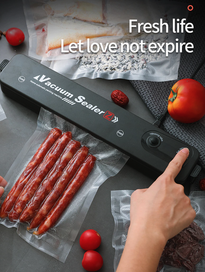 Automatic Food Vacuum Sealer with Bags - Compact One-Touch Kitchen Sealer