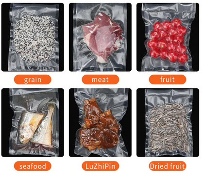 Automatic Food Vacuum Sealer with Bags - Compact One-Touch Kitchen Sealer
