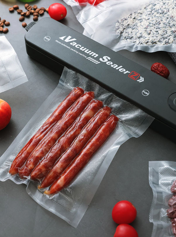 Automatic Food Vacuum Sealer with Bags - Compact One-Touch Kitchen Sealer