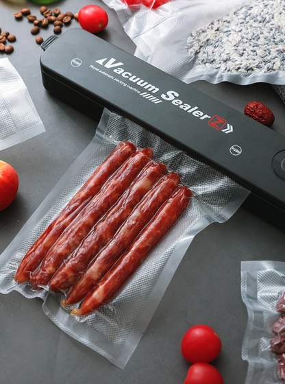 Automatic Food Vacuum Sealer with Bags - Compact One-Touch Kitchen Sealer