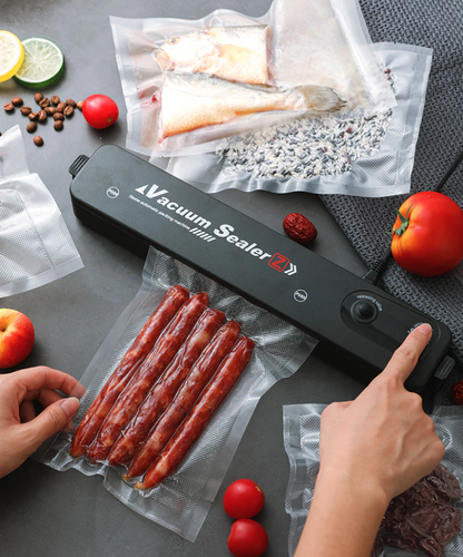 Automatic Food Vacuum Sealer with Bags - Compact One-Touch Kitchen Sealer